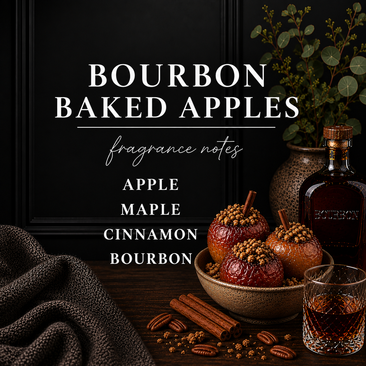 BOURBON BAKED APPLES