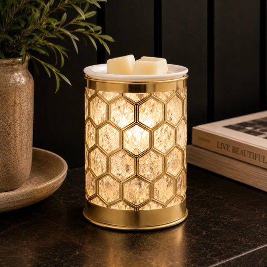 HONEYCOMB CAPIZ WAX WARMER