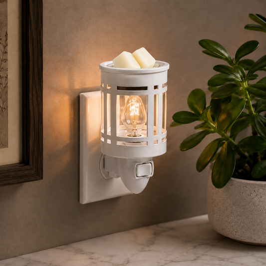 METAL LANTERN WALL WAX WARMER