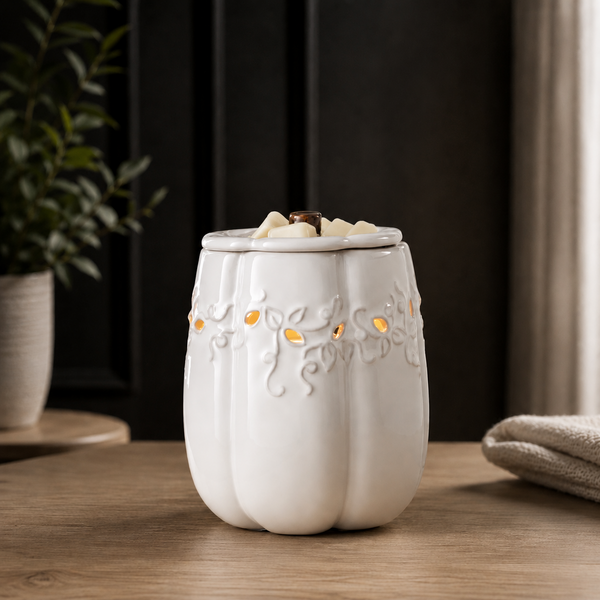 WHITE PUMPKIN WARMER